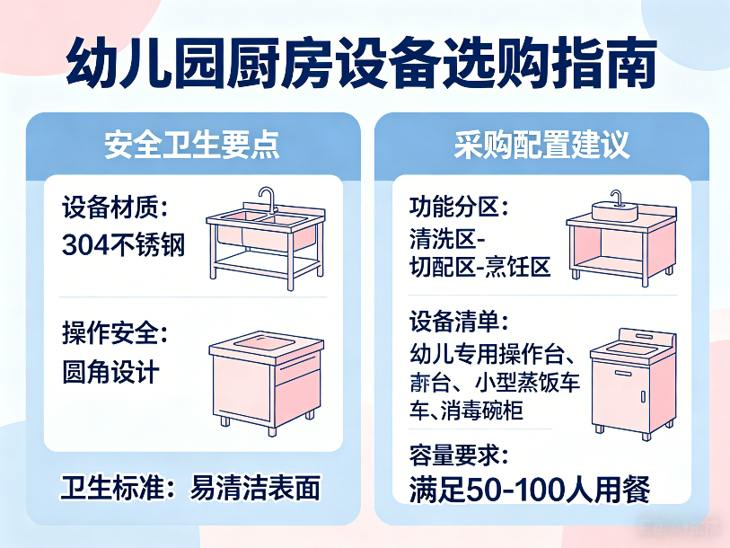 幼儿园厨房设备怎么选？从安全卫生到采购配置